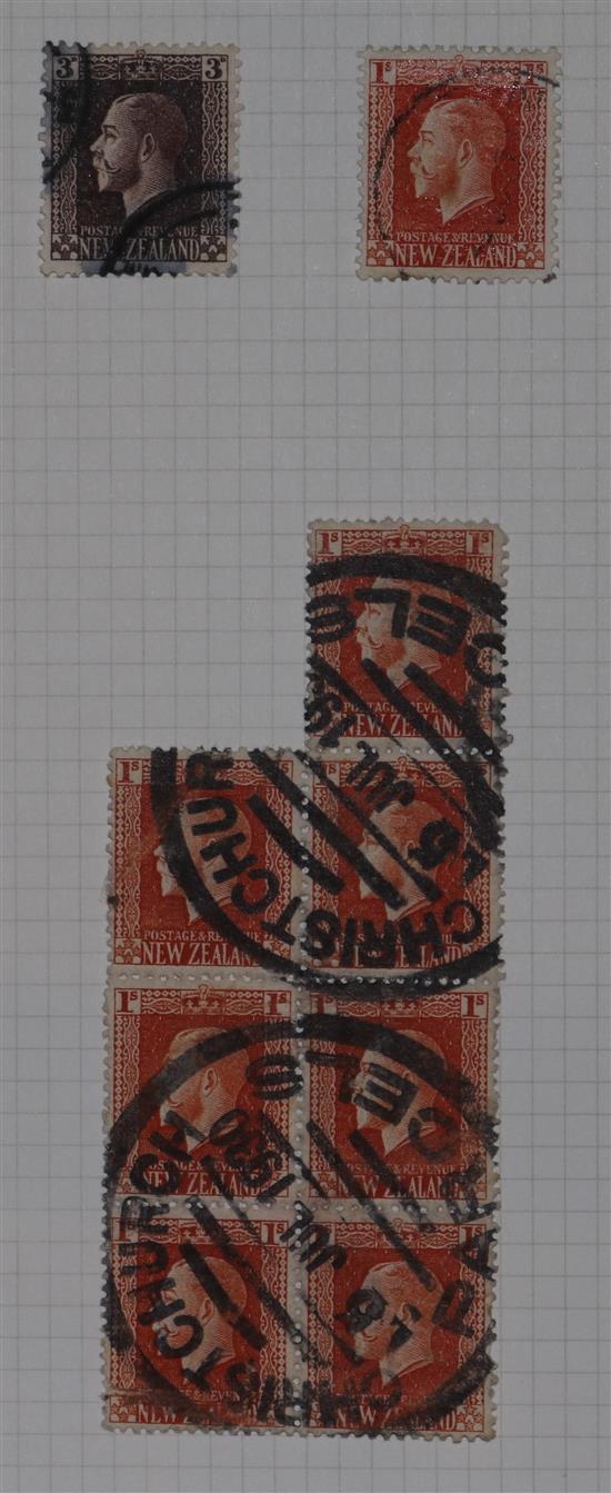 A QV to QEII collection of New Zealand stamps in two Plymouth albums